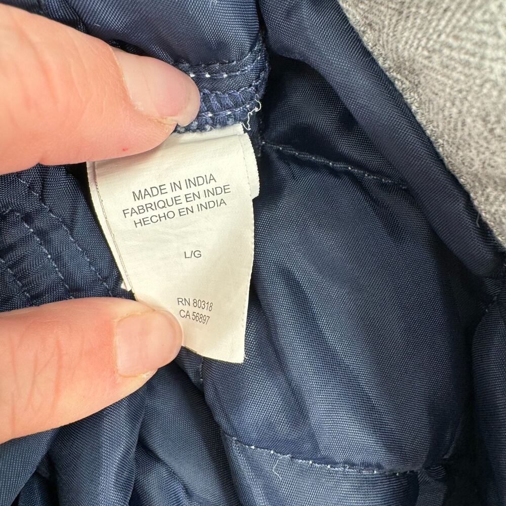 Lucky Brand Quilted Flannel Shacket Men's Size Large Gray - Picture 6 of 9